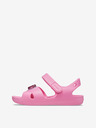 Crocs Classic Cross Strap Charm Sandal Pink Lemonade Сандали