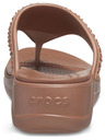 Crocs Monterey Shimmer Wedge Bronze Джапанки